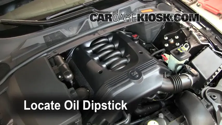 2009 Jaguar XF Luxury 4.2L V8 Oil Check Oil Level